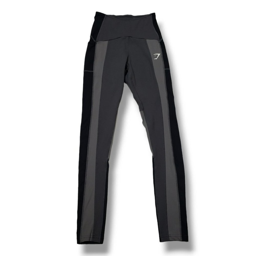 Gymshark Tonal Block 7/8 Leggings Womens XS Gray